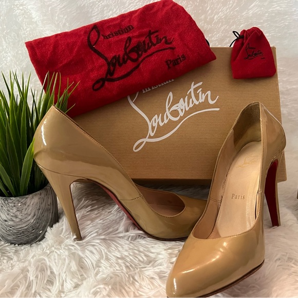 Christian Louboutin Shoes - Christian Louboutin Decollete Patent Leather Heels/Pumps